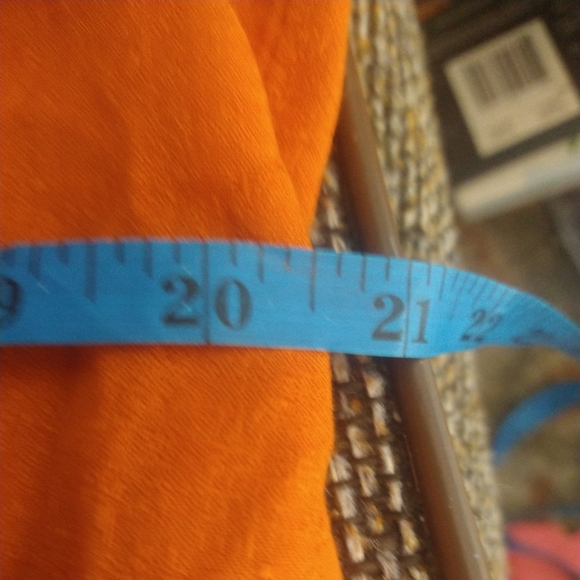 Vintage 60s 70s Orange Black  Zardozi Metallic Embroidery Short Sleeve dress - Picture 7 of 8